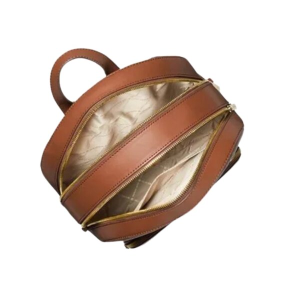 πNWOT Michael Kors Jaycee Large Logo Backpack Brown - Picture 4 of 9